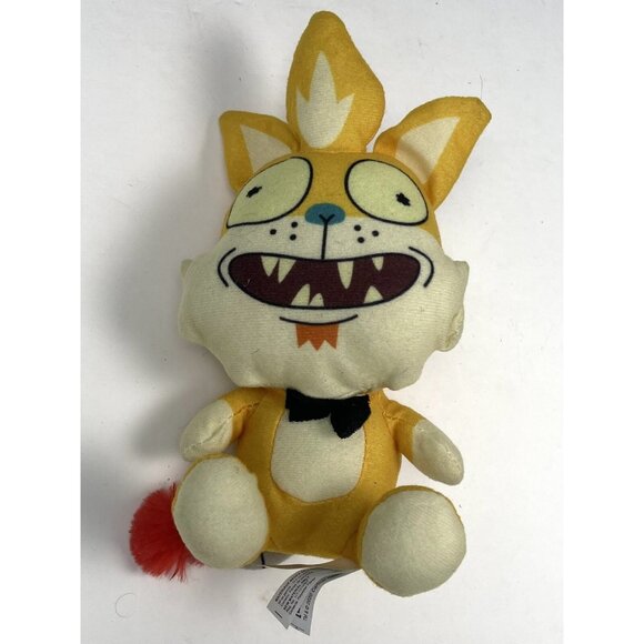 2020 Rick and Morty 9" Yellow Plush Stuffed SQUANCHY Toy Factory Adult Swim EUC - Picture 2 of 5